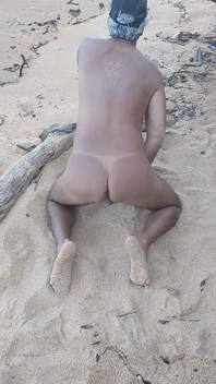 Ladysilva on the Beach Tanning Her Hot Ass in Bikini and Then Showing off Her Tanned Ass with Sexy Mark