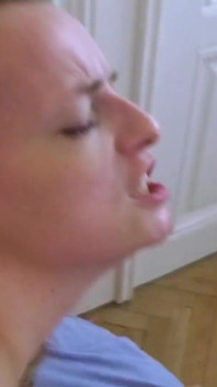 Sexy blonde with small tits and firm ass moans and moans as I fuck her hard until I cum inside her pussy