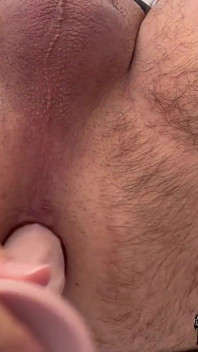 I Dildo My Ass for 5 Min and I Piss with Excitement Without Being Able to Hold Back