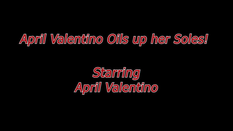 Fucked Feet: April Valentino zpocená masitá chodidla !!