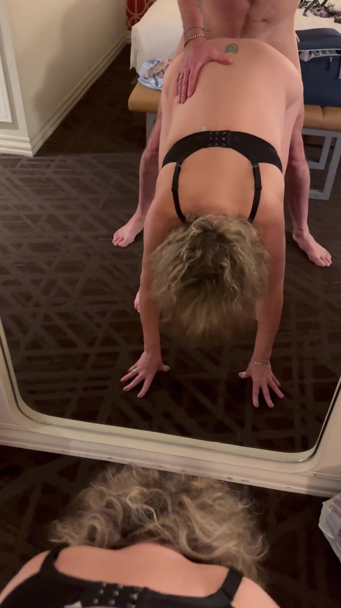 Bonewizzard69: Mature Couple Play in Hotel, Doggy, Mirror Play, Cum Load...