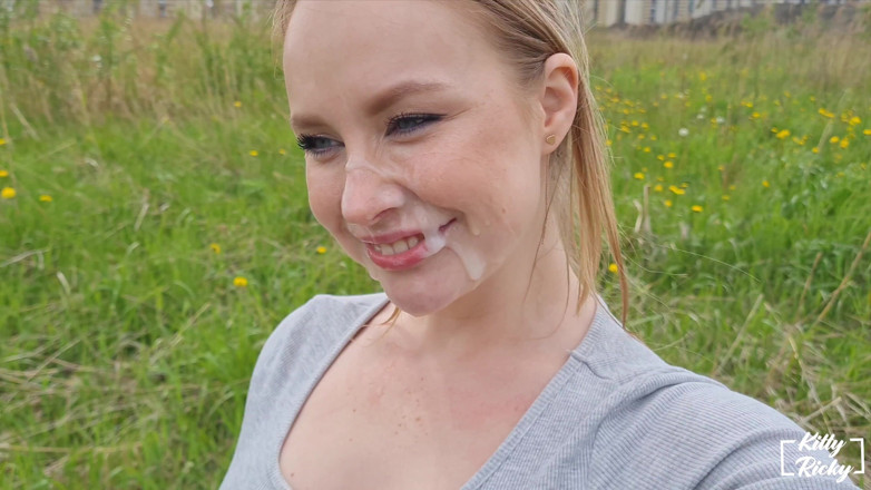 Kelsi69: Outdoor Facial Cum Walk