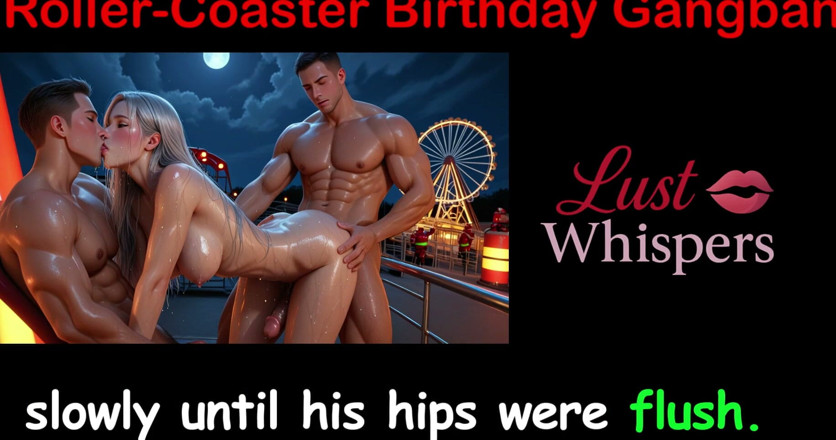 LustWhispers: 过山车生日群交 - 英国性爱故事