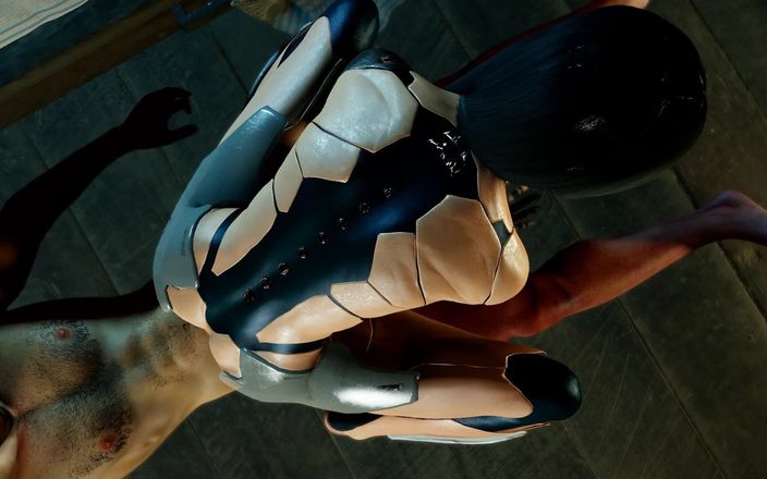 Wraith ward: Robotflicka cowgirl dick ride