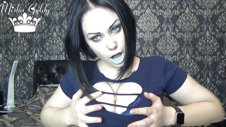 Goddess Misha Goldy: Moje okouzlující modrá rtěnka