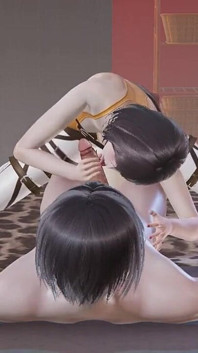 Shingeki No Kyojin Hentai - Mikasa Honění a lízání ptáka