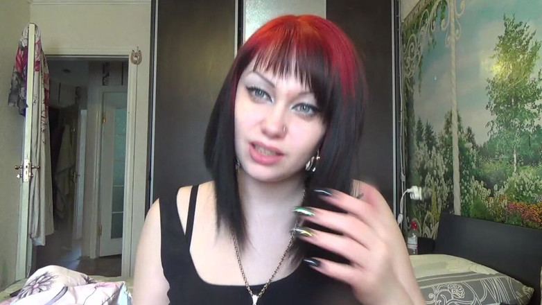 Goddess Misha Goldy: Escovando meu cabelo com pequena e grande escova e por...