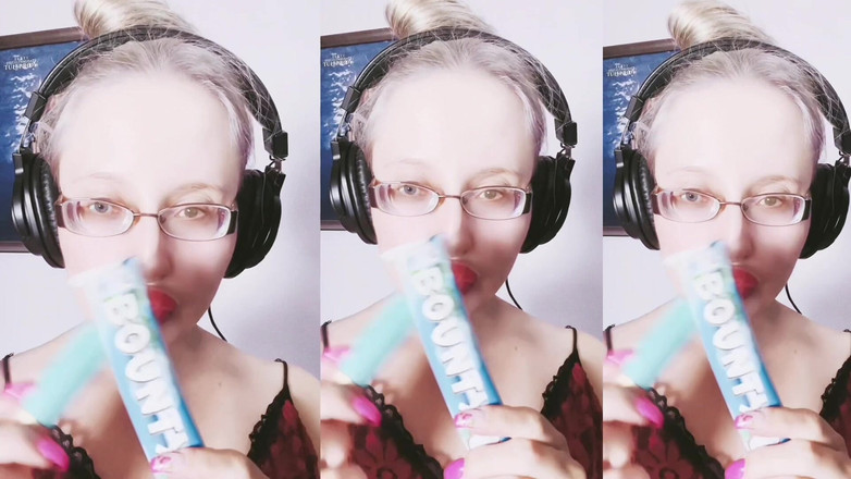 FinDom Goaldigger: Asmr ngọt sô cô la ăn- asmr, kính mắt, giantess, son...