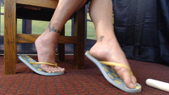 Abby Anna: Flipflops přírodní plácání a klouzání
