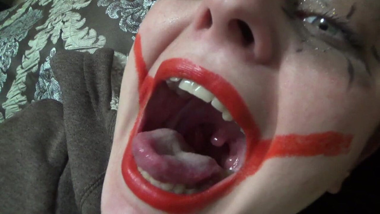 Goddess Misha Goldy: Two crazy clown girls dangle you above their hungry mouths...