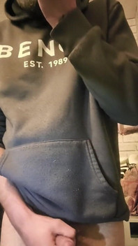 Big Dick Wanking and Smoking