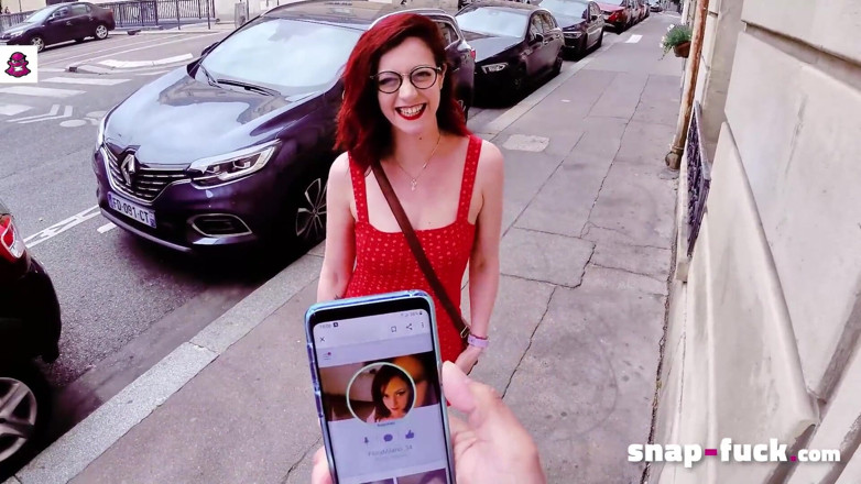Snap Fuck: Cheeky girl Flora Milano enjoys her filthy fuck date! Snap-fuck