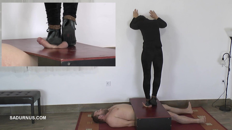 Sadurnus: Mistress Dyanna Tramples While Slave Orgasms! a Picture in a...