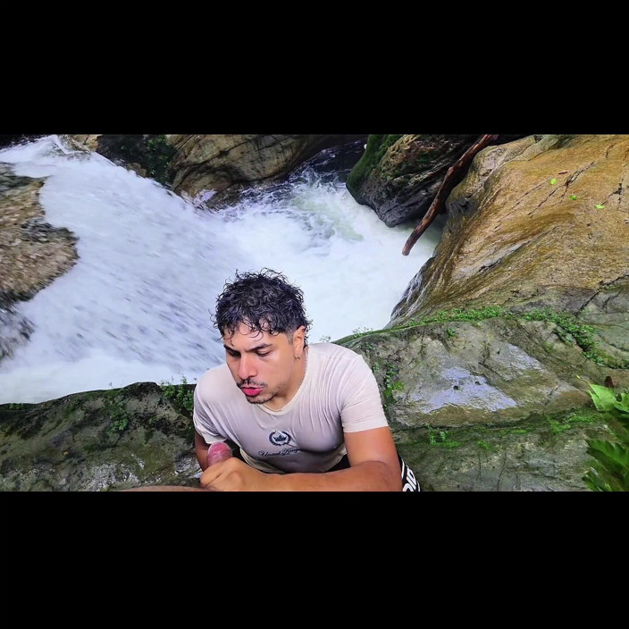 Deiby Latino: Indian Man Fucking Young Gay Man in a Waterfall
