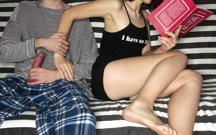 Sugary Kitty: Stepbrother put my hand on his dick! But I didn't...