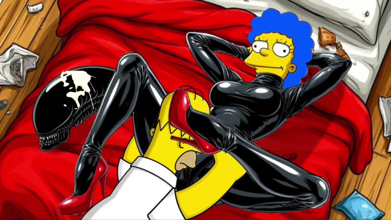 Octopussy Lovers Club: Halloween Spezial-cartoon. Alien: Homer