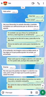 Chat calda con l'amica della mia figliastra
