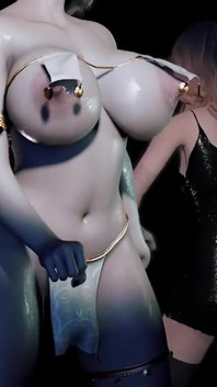 3D BBW Hot Mature MILF Cheating with Huge Black Cock