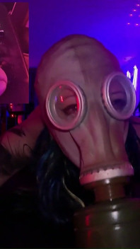 Gas Mask Breath Control - Fuck Machine Orgasm