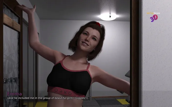 3D cartoon porn: My Dorm 3 - Emma Fantasying About Her Stepbrother Mark and Masturbating...