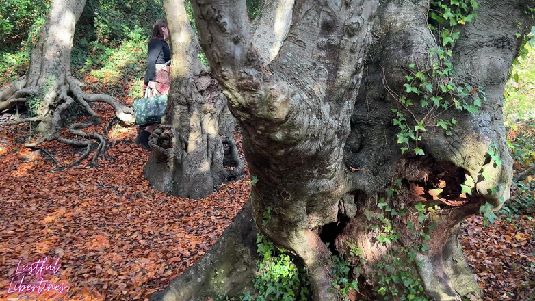 Lustful Libertines: Mirando al maestro haciendo pis en el bosque