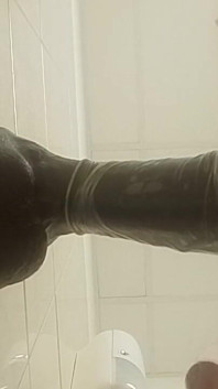 Anal Masturbation with My Big Black Dildo