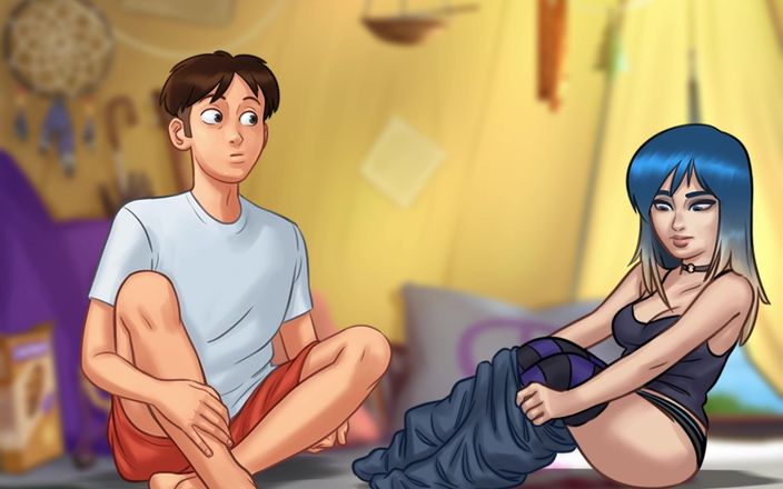 TheCummerBay: Lass uns spielen - Summertime saga, masturbieren mit eve