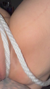 Stepdaddy’s Cum Dumpster Tied and Licked and Fingered