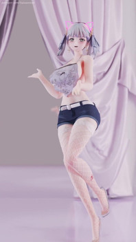 [mmd] Naruto tide Imashio aoa - Heart Qi b ultra shorts striptease în buzunarul buzunarului burtică