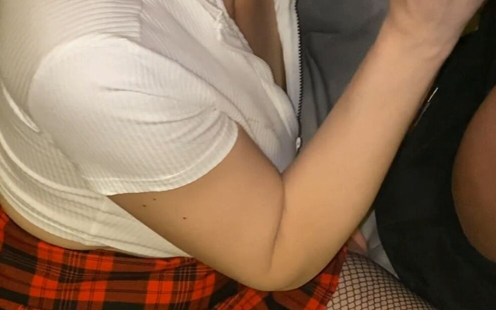 Lady Oups: Slutty and Submissive High College Girl Gets Deep Throat