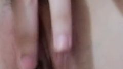 Pleasing My Always Horny and Very Tight Pussy with a Small Candle