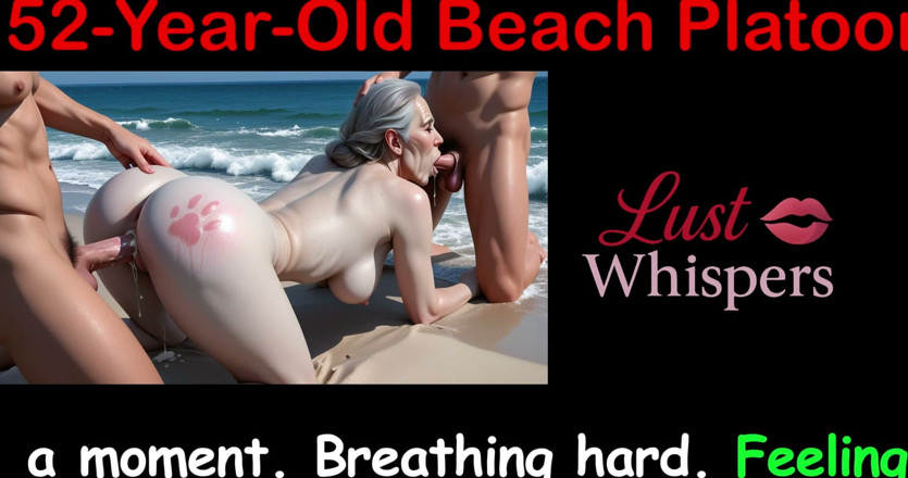 LustWhispers: 52歳のビーチプラトーン - 英語のセックスストーリー