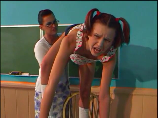 I kissed a girl and I liked it: Teen strapon fucks her teacher