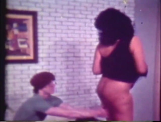 Vintage Usa: Шлюшка с большой задницей скачет на хорошем твердом члене