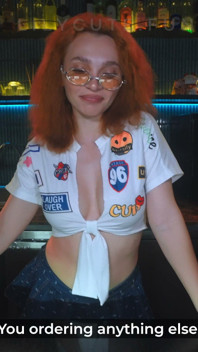 POV: บาร์เทนเดอร์ผมแดงนมใหญ่ปิดบาร์เพื่อกูเท่านั้น