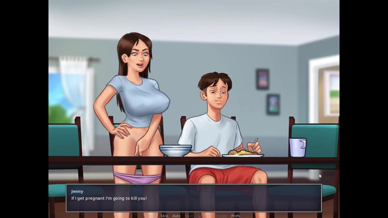 LewdArcade: Koleksi Animasi Summertime Saga Jenny [bagian 02] Permainan Game Seks Telanjang [18+] Permainan...