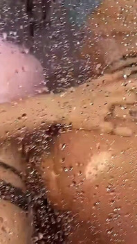 Shower Time and Ready to Get Wet Their Pussies - Two Sexy and Hot Brunettes Banging with Tits and Hardcore Masturbation in POV