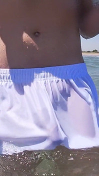 People on the Beach Freak Out When I Get Wet in Shorts