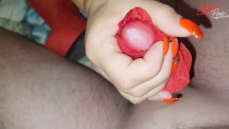 Anna Fire: I jerked off my stepson with a red nylon stocking