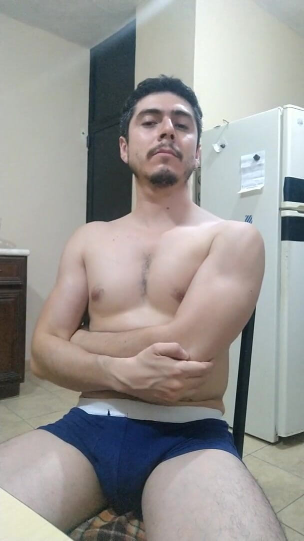 Tabasco Jake: Handsome Man Flexing and Showing off Flaccid Long Cock