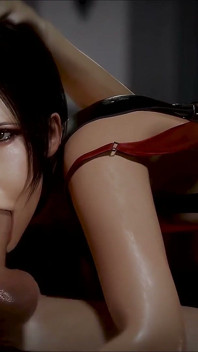 Deep Throat od Ada Wong a drsný anální sex.