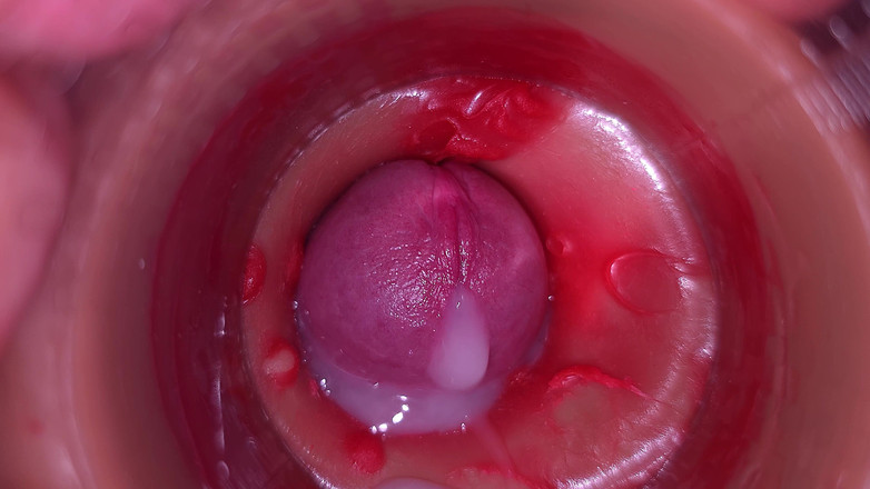 Creme sperm: Cámara en la vagina, cervix en primer plano, preñada 4k