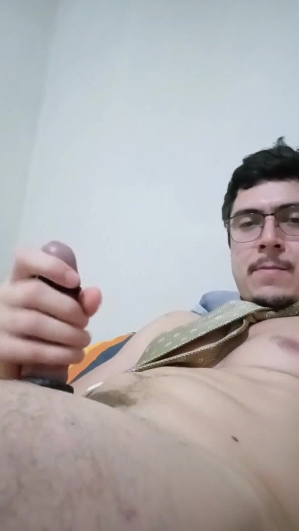 Tabasco Jake: Horny Guy Jerking off Big Dick, Wait for Precum Spill...