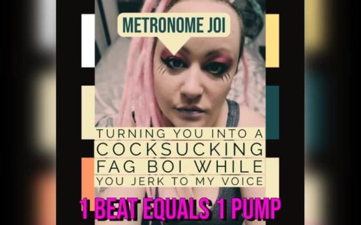 Camp Sissy Boi: Metronome JOI förvandlar dig till en Fag Cocksucker medan du...