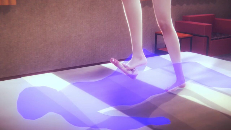 Yaoitube: Yaoi Femboy - Sexig femboy i en footjob