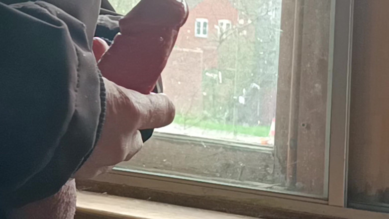 Rockardglans: Masturbating and Cumming by the Window at Friend's House - Rockardglans