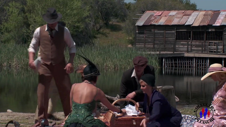 Colective Pleasure: Gangsta picnic by the river turns into orgy.