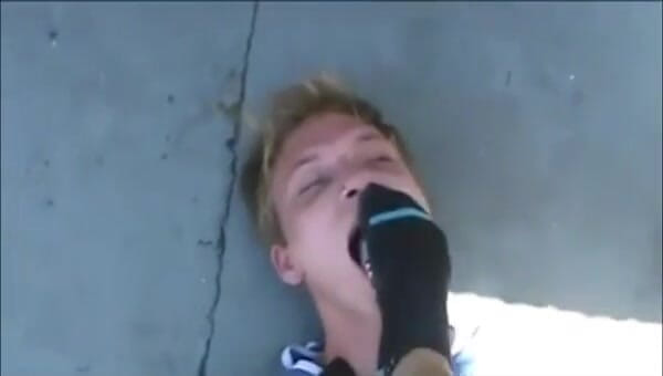 Foot Girls: Sock sniffing and mouth stuffing