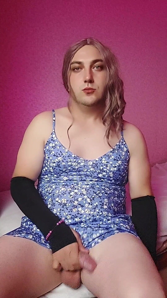 Kitty_Cross: Najlepsza masturbacja śliczna crossdresser babe blonde model Big Butt Big Dick...