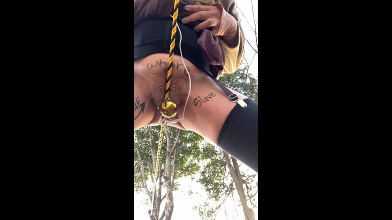 megu2002: Selbsttraining no.86 Tack-omanko gelbe und schwarze Seilquerung